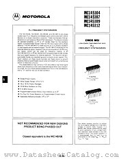 MC145112 datasheet pdf Motorola