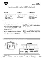 DG2031DQ-T1 datasheet pdf Vishay