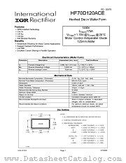 HF70D120ACE datasheet pdf International Microcircuits