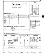 74S134 datasheet pdf Fairchild Semiconductor
