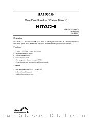 HA13565F datasheet pdf Hitachi Semiconductor