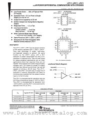 LP111JG datasheet pdf Texas Instruments