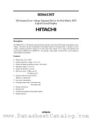 HD66130 datasheet pdf Hitachi Semiconductor
