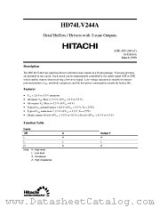 HD74LV244 datasheet pdf Hitachi Semiconductor