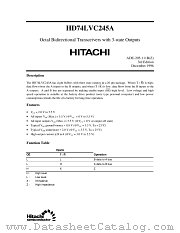 HD74LVC245AFP datasheet pdf Hitachi Semiconductor