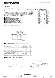 HD14050 datasheet pdf Hitachi Semiconductor