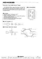 HD14093 datasheet pdf Hitachi Semiconductor