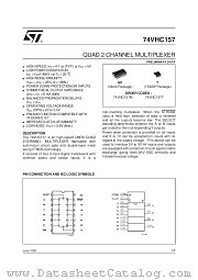 HC157 datasheet pdf ST Microelectronics