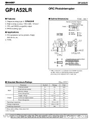 GP1A52 datasheet pdf SHARP