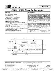 CDB4340A datasheet pdf Cirrus Logic