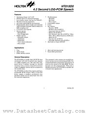 HT819D0 datasheet pdf Holtek Semiconductor