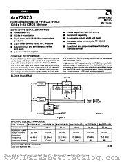 AM7202A datasheet pdf Advanced Micro Devices