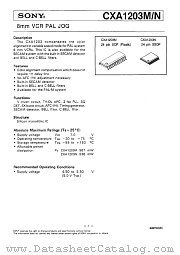 CXA1203N datasheet pdf SONY