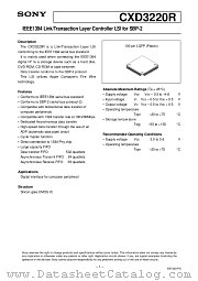 CXD3220R datasheet pdf SONY