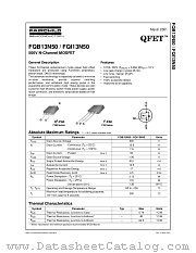 FQI13N50 datasheet pdf Fairchild Semiconductor