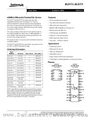 EL5373IU-T7 datasheet pdf Intersil