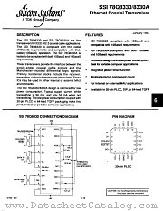 SSI78Q8330 datasheet pdf Silicon Systems