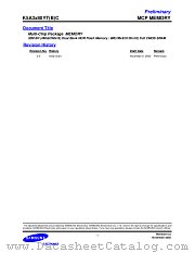 K5A3380YTC-T755 datasheet pdf Samsung Electronic