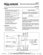 SL2610LH1N datasheet pdf Zarlink Semiconductor