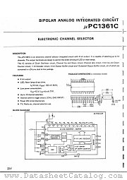 UPC1361C datasheet pdf NEC