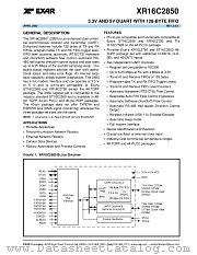 XR16C2850CJ44 datasheet pdf Exar