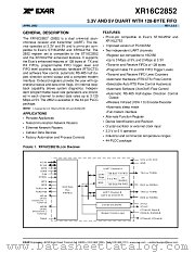 XR16C2852IJ datasheet pdf Exar