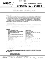 UPD784218AYGC datasheet pdf NEC
