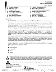 TLV320AIC27PFB datasheet pdf Texas Instruments