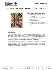 TGA8226 datasheet pdf TriQuint Semiconductor