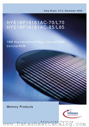 HYE18P16161ACL70 datasheet pdf Infineon