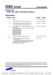 K9K4G08U0M datasheet pdf Samsung Electronic