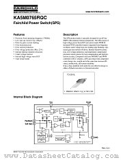 KA5M0765RQC-YDTU datasheet pdf Fairchild Semiconductor