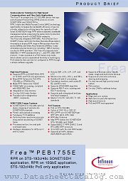 PEB1755E datasheet pdf Infineon