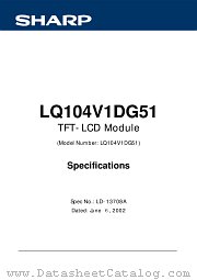LQ104V1DG51 datasheet pdf SHARP