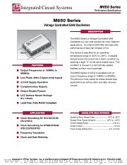M650 datasheet pdf Integrated Circuit Solution Inc