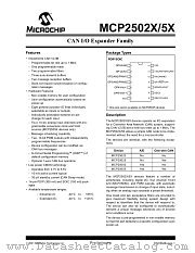 MCP2502X datasheet pdf Microchip