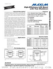 MAX8573EUT datasheet pdf MAXIM - Dallas Semiconductor