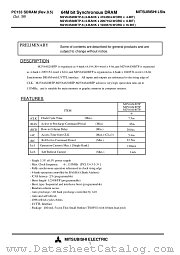 M2V64S40TP datasheet pdf Mitsubishi Electric Corporation
