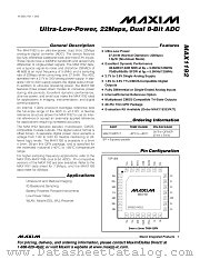 MAX1192ETI-T datasheet pdf MAXIM - Dallas Semiconductor