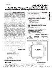 MAX1196ECM datasheet pdf MAXIM - Dallas Semiconductor
