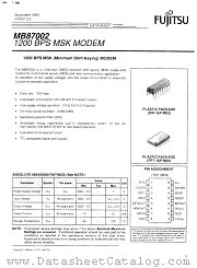 MB87002 datasheet pdf Fujitsu Microelectronics
