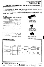 M5222 datasheet pdf Mitsubishi Electric Corporation