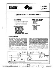 UAF21 datasheet pdf Burr Brown