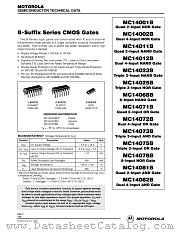 14001B datasheet pdf Motorola