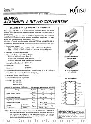 MB4052 datasheet pdf Fujitsu Microelectronics