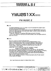 YMU251XX datasheet pdf YAMAHA