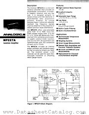 MP227A datasheet pdf Analogic