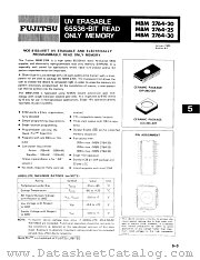 MBM2764-XX datasheet pdf Fujitsu Microelectronics