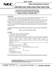 UPD1724X datasheet pdf NEC