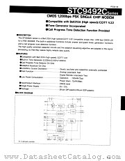 STC9492C datasheet pdf Epson Company